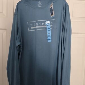 Hang Ten Men's Teal Long Sleeve Tee